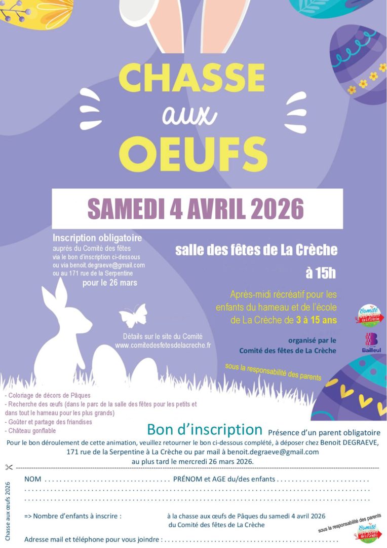 2026 Paques bon inscription